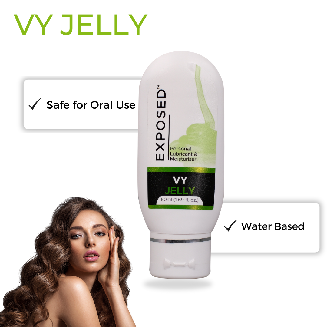 Exposed VY Jelly Lubricant Gel For Men &amp; Women | Water-Based Lubricant | 100% Natural &amp; Food Grade – 50ml