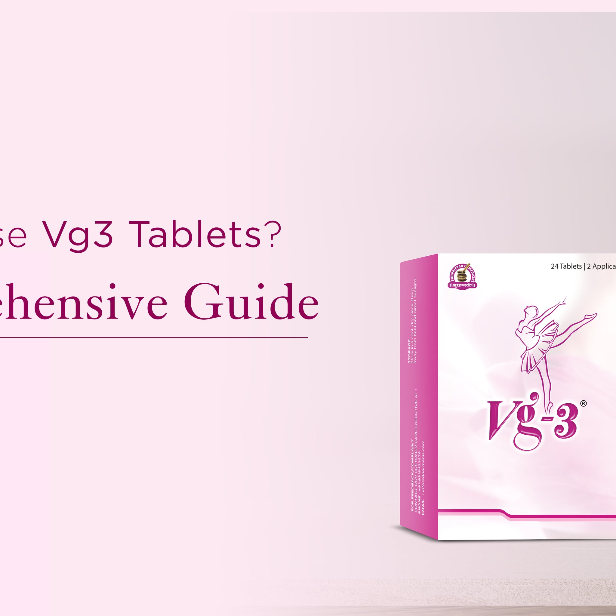 A Complete List Of Benefits Of Vg3 Tablets, 55% OFF