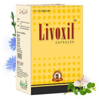 Dharmani's International Livoxil Capsules for Liver Health Support - 50 Capsules