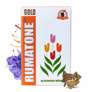 Dharmani’s International Rumatone Gold | Ayurvedic Joint Support Capsules with Gold Bhasma & Herbs | Helps Support Mobility, Flexibility & Stiffness | 60 Capsules