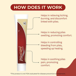 Dharmani's International Herbal Comfort Pilescare Ointment integration – Soothing Relief from Anal Discomfort & Irritation – Pack of 3 Tubes (10g Each)