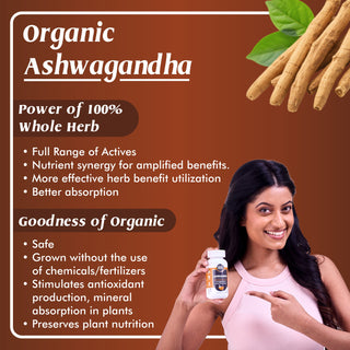 Ashwagandha Capsules | with Pure Ashwaboost Extract | 60 Veg. Capsules