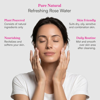 Dharmani's International Pure and Natural Rose Water Face Toner | Skin Toner | Makeup Remover for Men and Women | Suitable for All Skin Types 200 ml