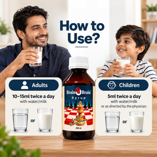 Dharmanis International Brain O Brain Ayurvedic Memory & Focus Syrup 200ml | With Shankhpushpi & Brahmi | Supports Memory, Concentration, Learning & Mental Wellness | For Children & Adults