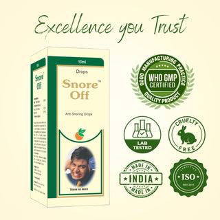 Dharmani’s International Snore Off Nasal Drops – Herbal Formula for Snoring Relief & Clear Breathing – Natural Sleep Support – 10ml