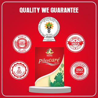 Dharmani's International PilesCare Ayurvedic Herbal Capsules | Traditional Herbal Wellness Support | Natural Plant‑Based Ingredients | Pack of 4