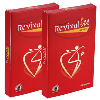 Dharmani's International Revival - M Multivitamins Capsules For Men | Calcium, Zinc and Natural Ginseng For Daily Immunity Strong Bones and Enhances Energy Level - 60 Multivitamins Capsules Pack of 2