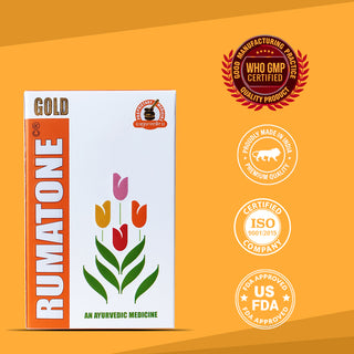 Dharmani’s International Rumatone Gold | Ayurvedic Joint Support Capsules with Gold Bhasma & Herbs | Helps Support Mobility, Flexibility & Stiffness | 60 Capsules