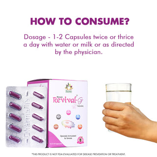 Dharmani's International Revival - G Multivitamins Capsules For Women | Calcium, Daily Immunity Strong Bones with Biotin, Enhances Energy Level - 60 Multivitamin Capsules Pack of 2